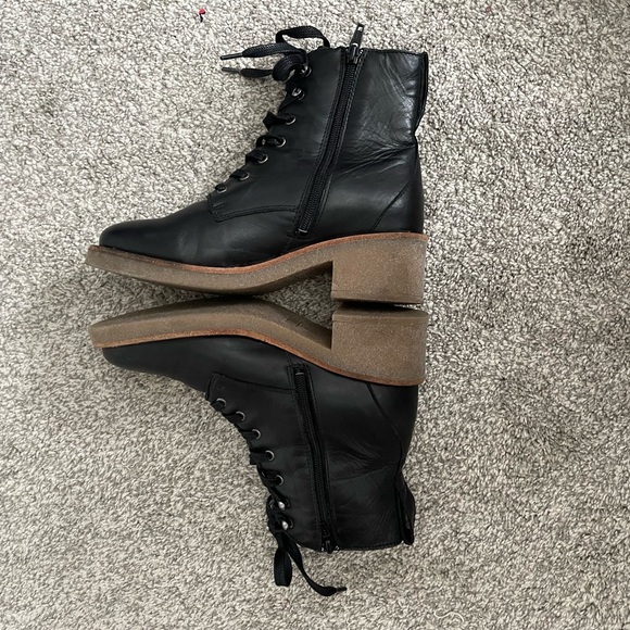 EOS Corbyn women’s leather combat boots - Picture 6 of 12